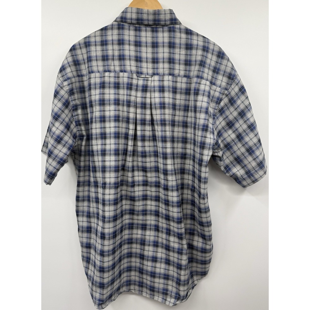 Pepe Jeans London W11-73 Mens Embroidered Button Down Plaid Shirt LG VTG 90s EUC - Picture 2 of 8